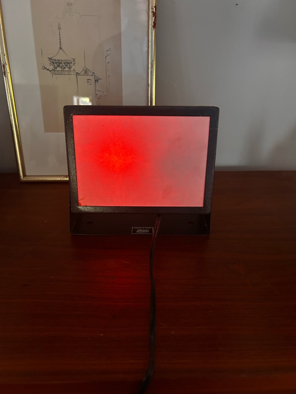 Vintage Coastar darkroom safe light. Works.